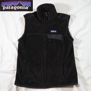 Patagonia Women’s Re-Tool Vest Black Deep Pile Polyester Fleece